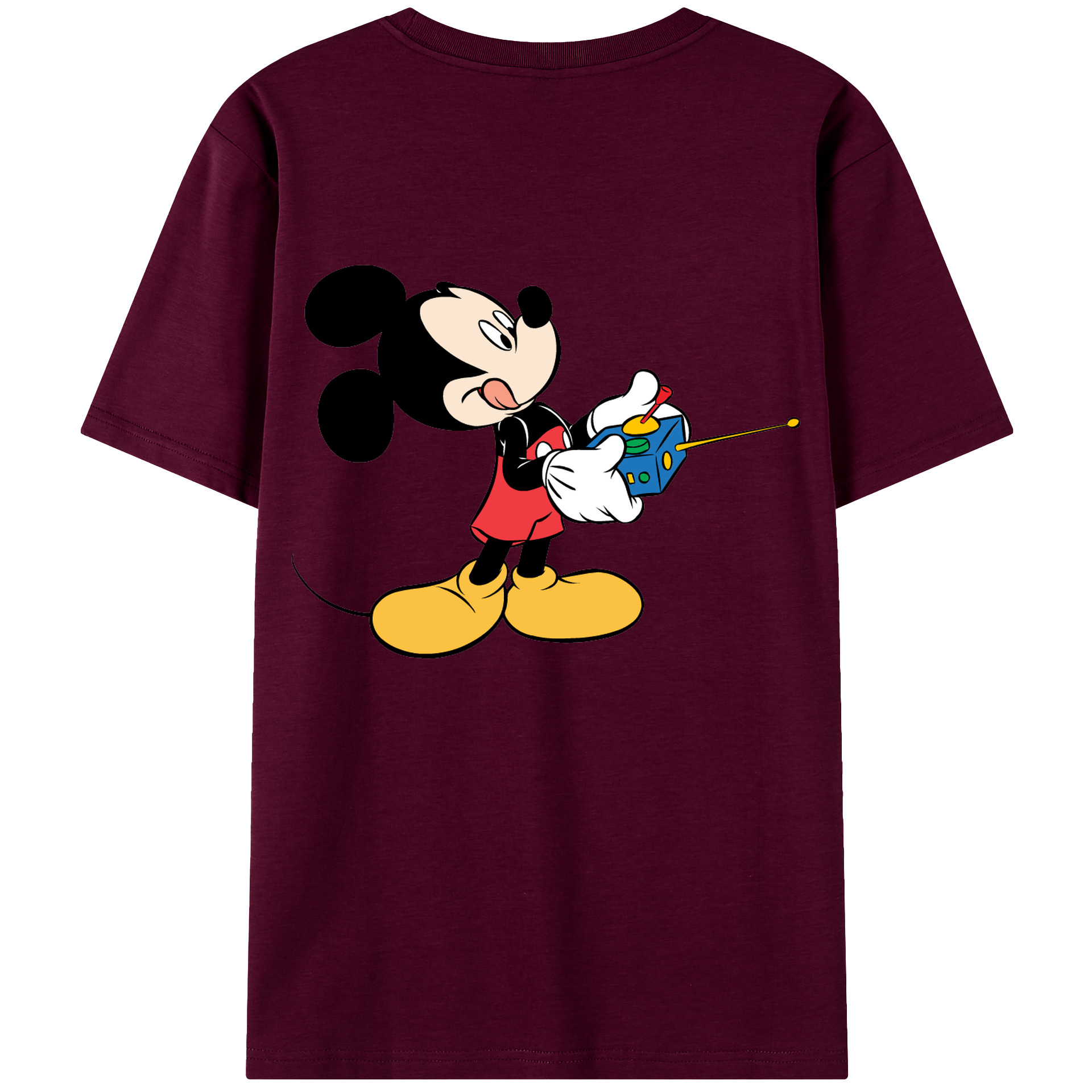 （画像用） ミッキーマウス Mickey Mouse レディース半袖Tシャツ(バックプリント)